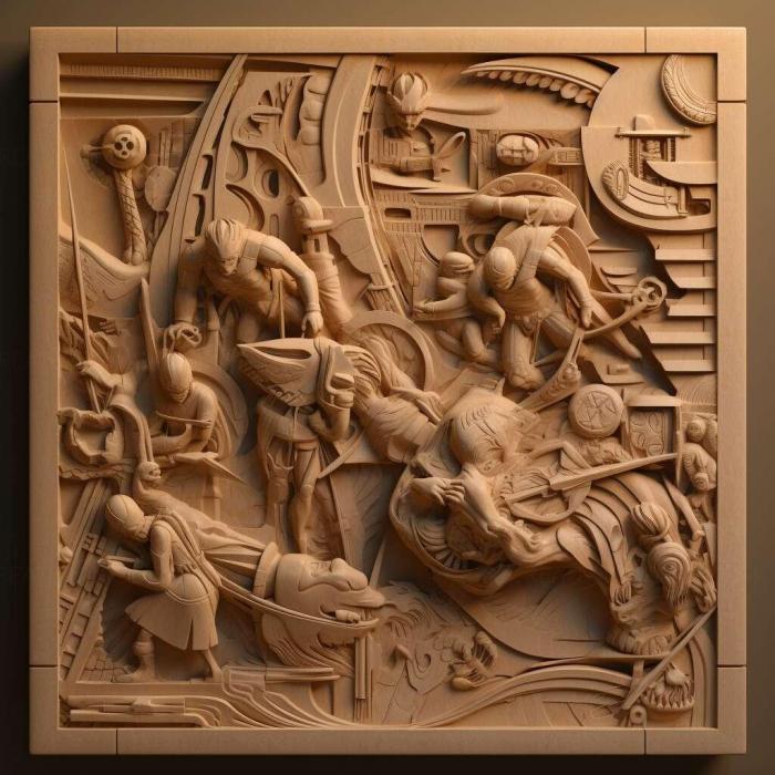 نموذج ثلاثي الأبعاد لآلة CNC 3D Art 